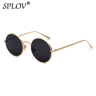 Retro Punk Style Men Sunglasses Women Vintage Round Metal Frame Colorful Lens Sun Glasses AV8R